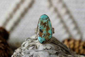 Brass Turquoise Ring