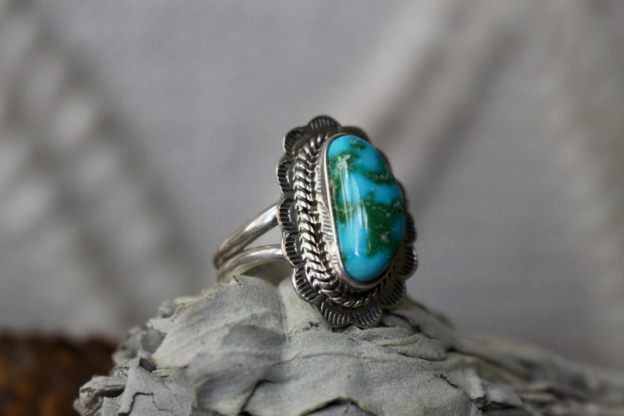 Turquoise Thunder Ring