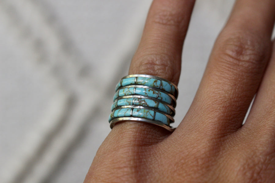 Turquoise Tier Ring