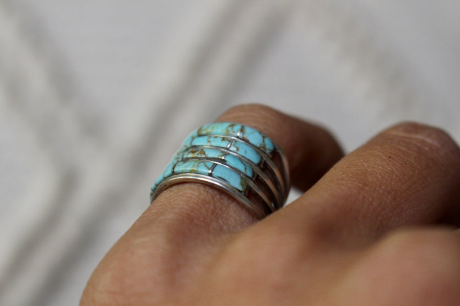 Turquoise Tier Ring