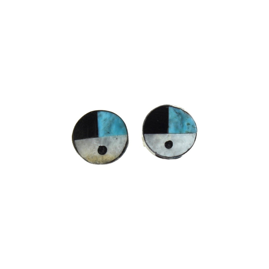 Turquoise Sunface Studs