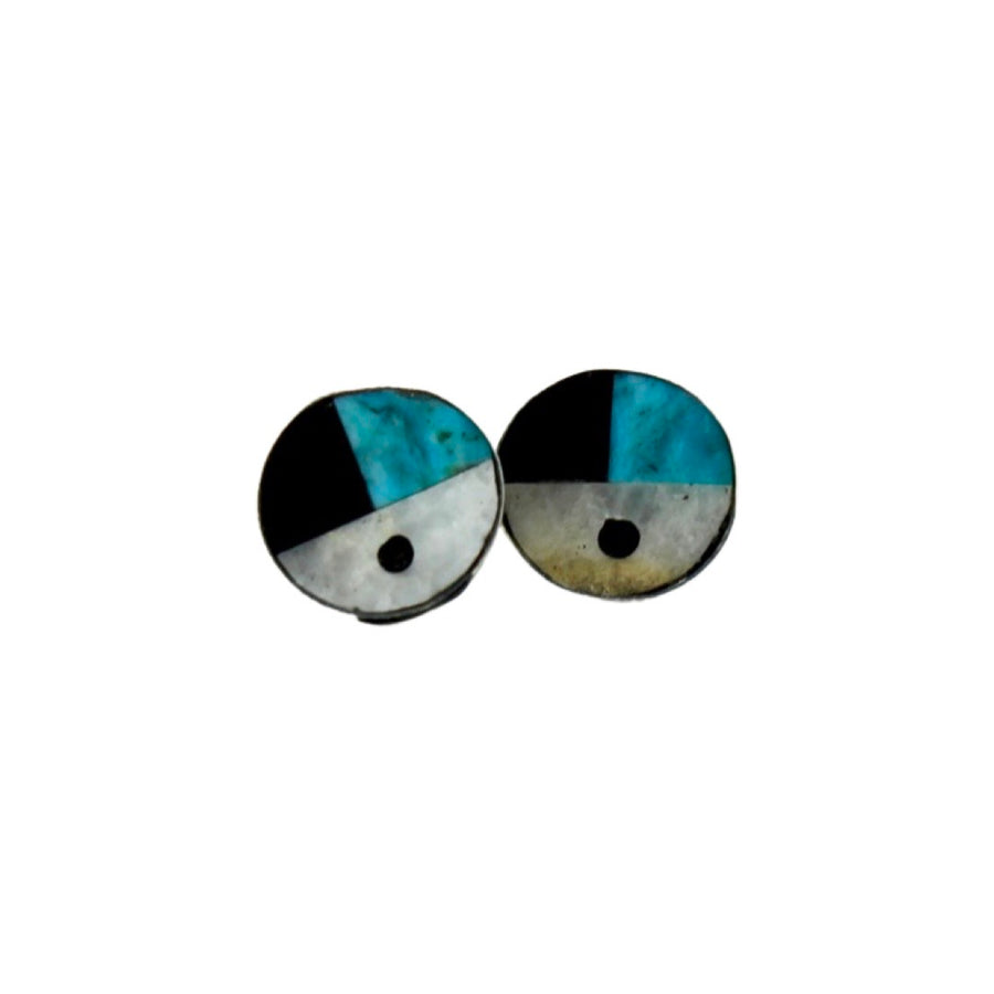 Turquoise Sunface Studs