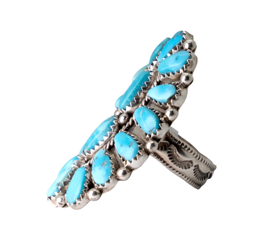 Turquoise Arches Ring
