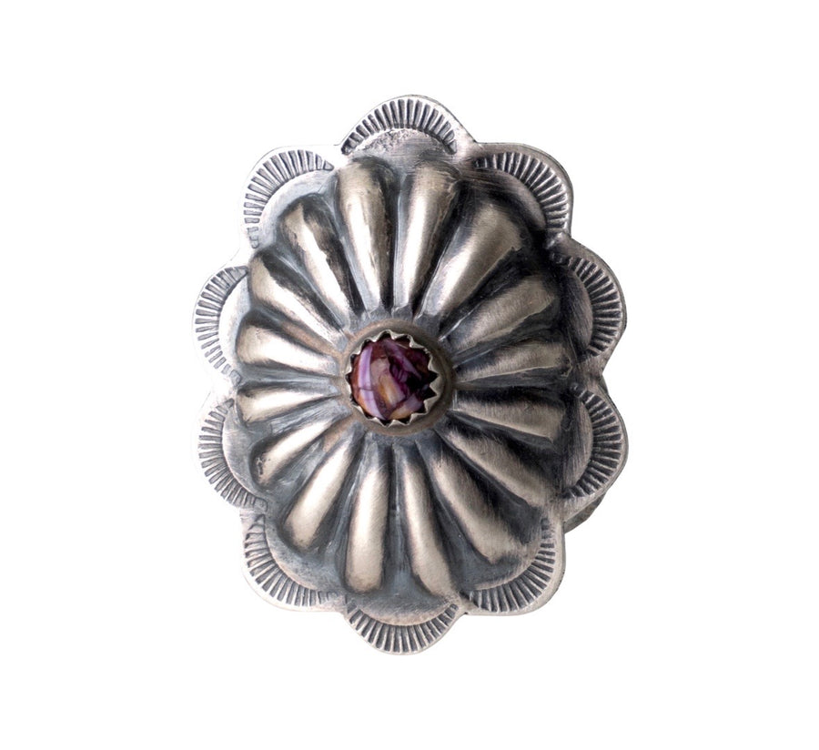 Purple Spiny Concho Ring