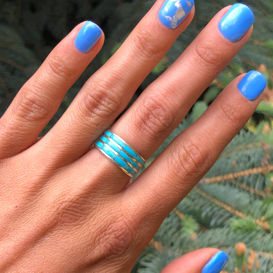 Turquoise Tier Ring