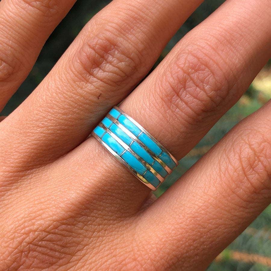 Turquoise Tier Ring