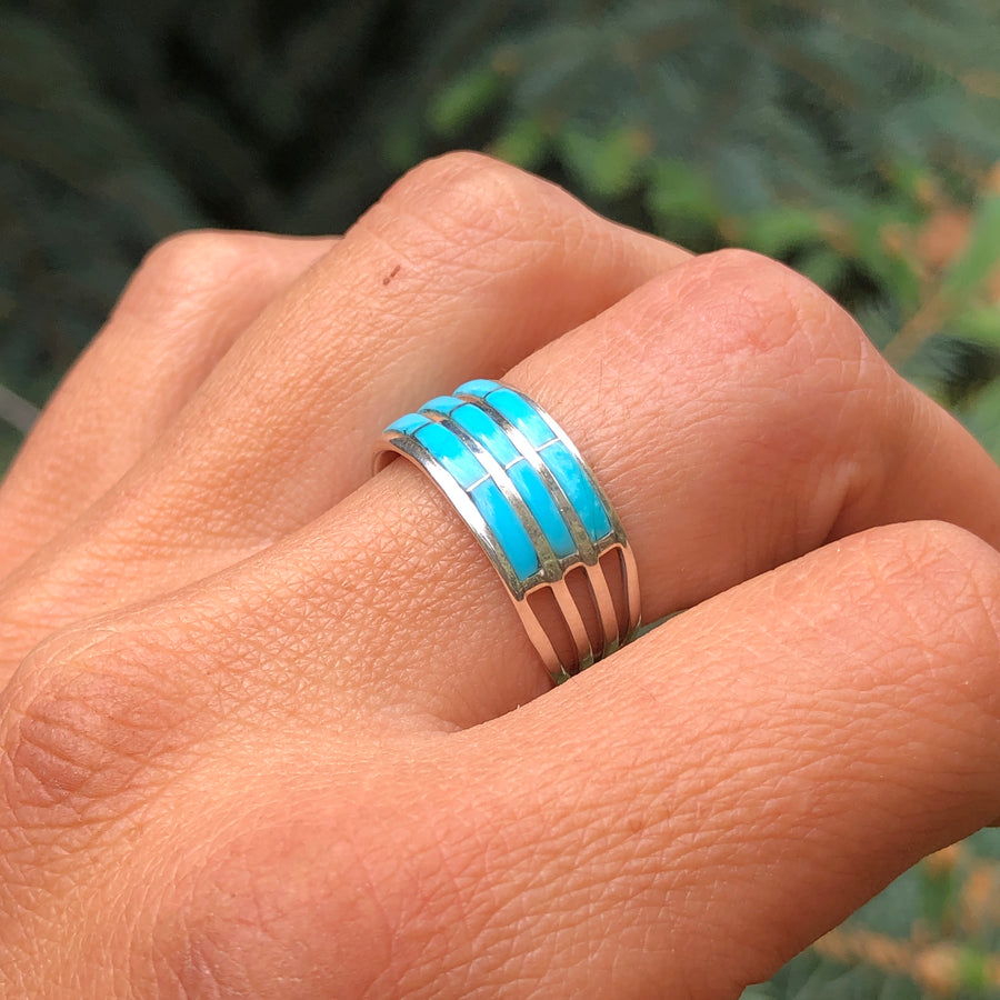 Turquoise Tier Ring