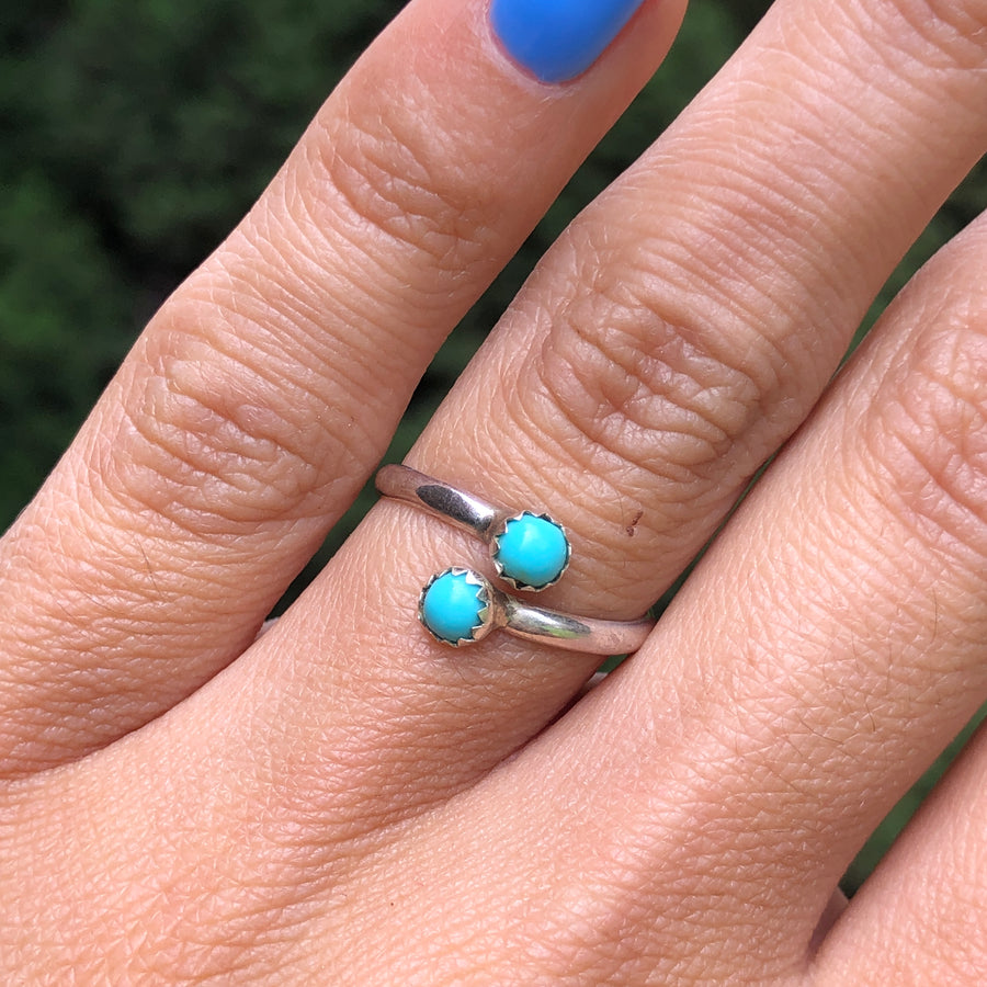 Double Turquoise Ring