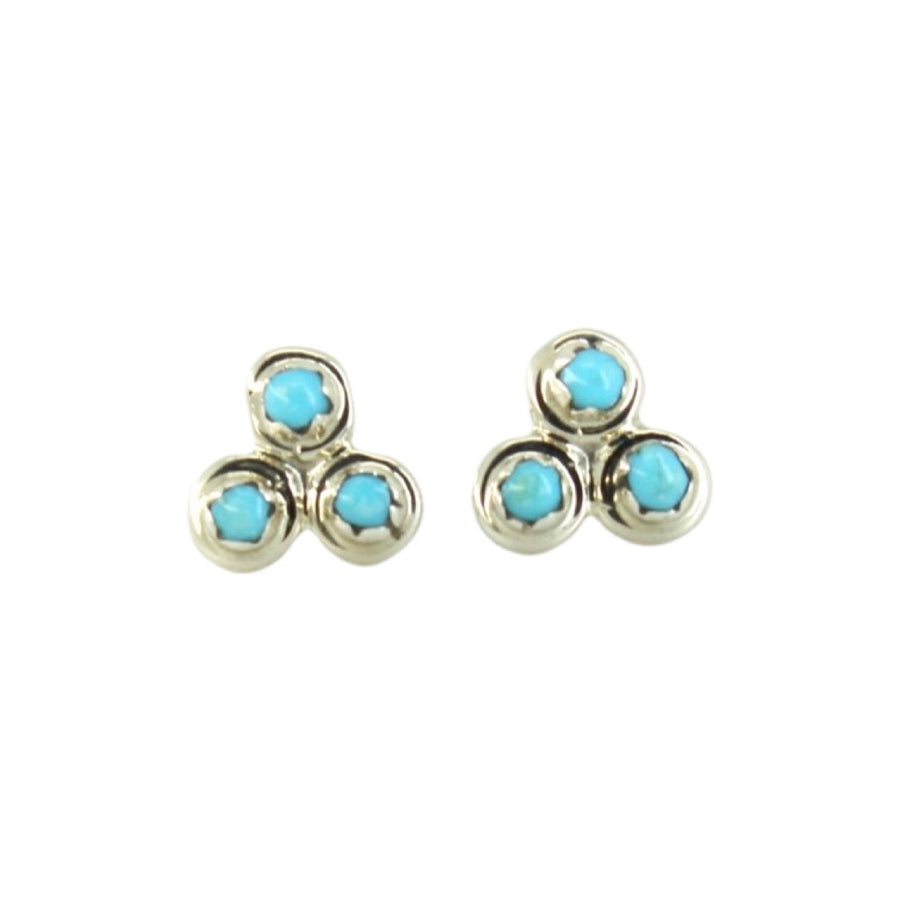 Turquoise  Dottie Triangle Studs