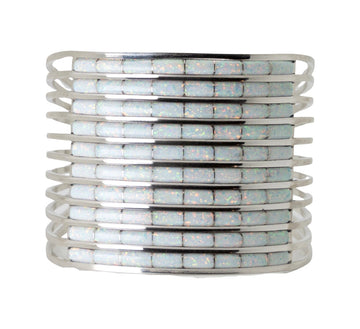 White Opal Tier Bracelet