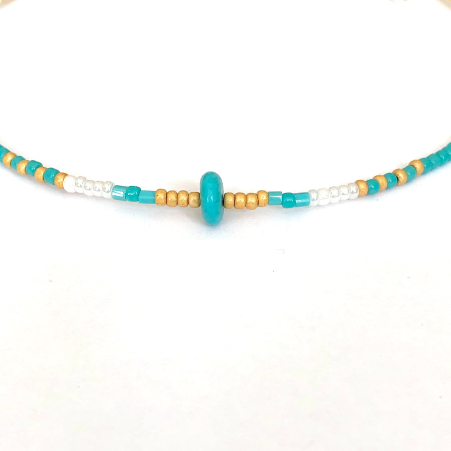 Sunny Ray Turquoise Beaded Necklace