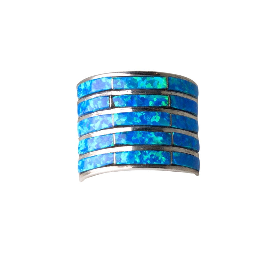 Blue Opal Stacked Ring