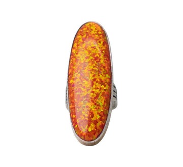 Orange Opal Breeze Ring