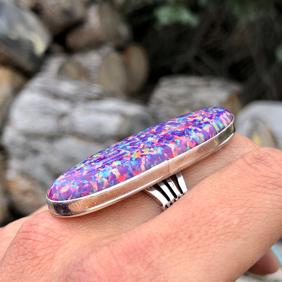 Purple Opal Breeze Ring