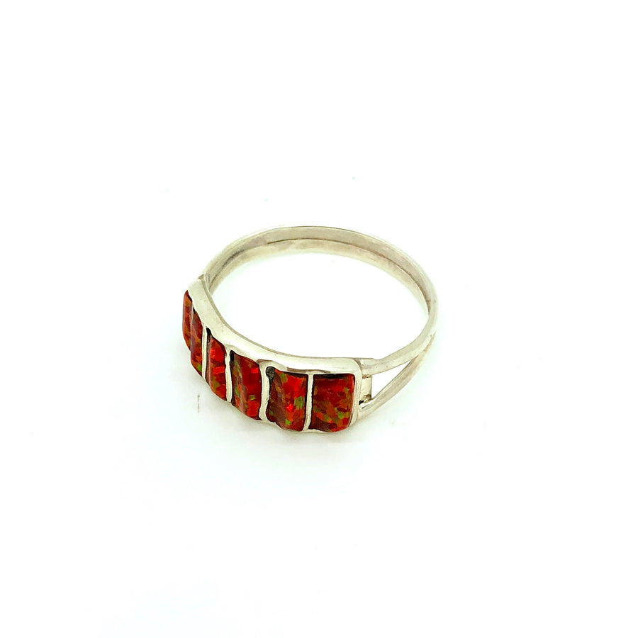 Red Starry Opal Band