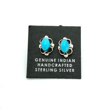 Oval Turquoise Studs