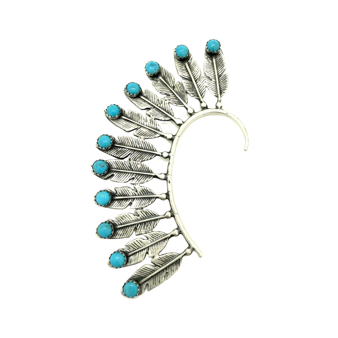 Turquoise Feather Ear Cuff – Kotah Bear