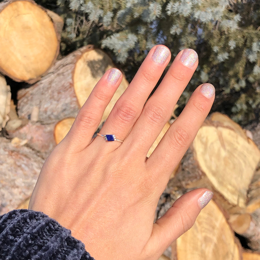 Dainty Lapis Ring