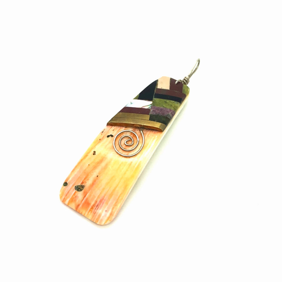 Spiny Oyster Inlay Pendant