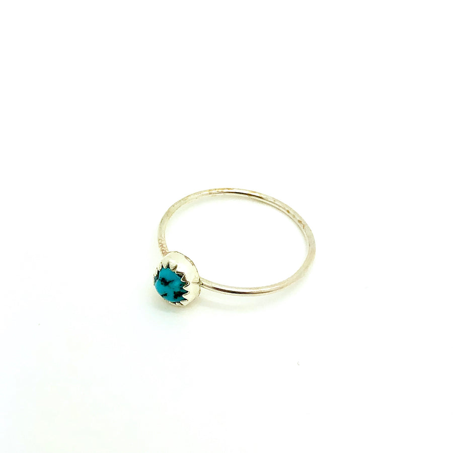 Dainty Turquoise Nugget Ring