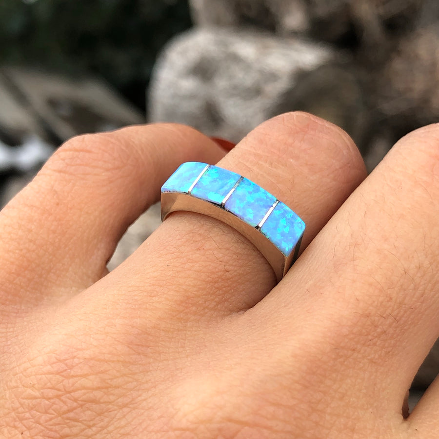 Periwinkle Opal Band