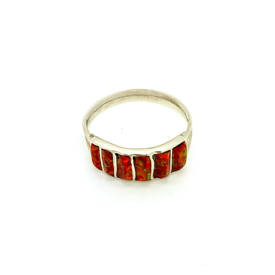Red Starry Opal Band