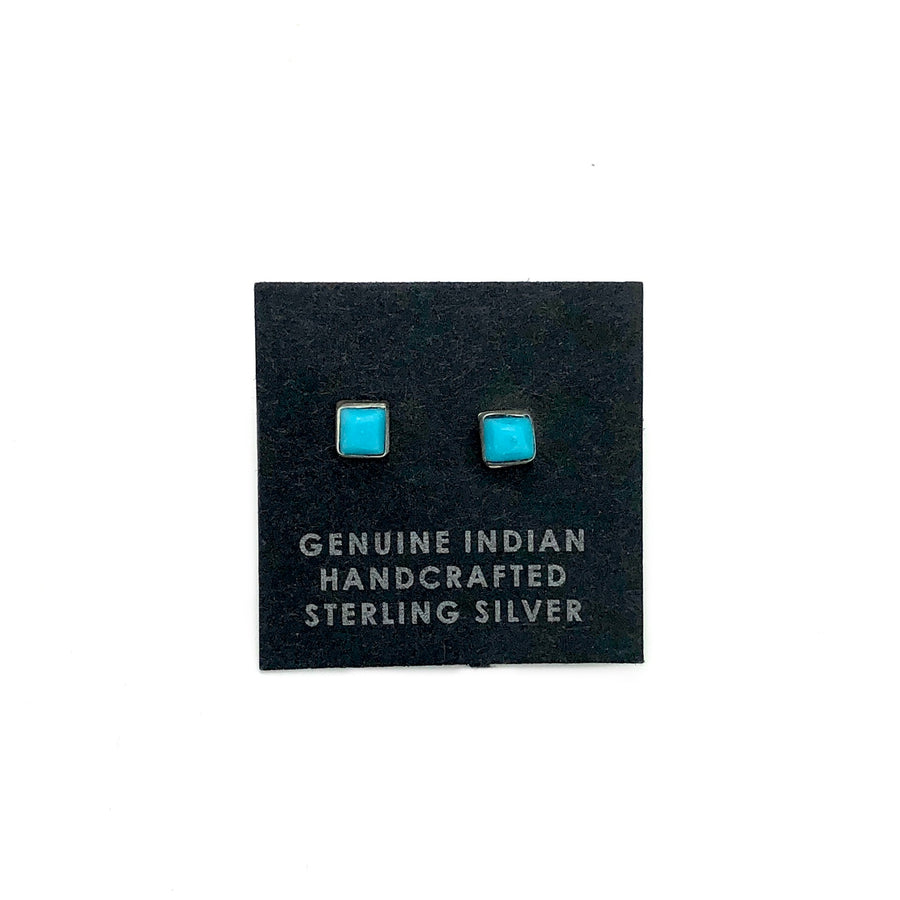 Square Turquoise Studs