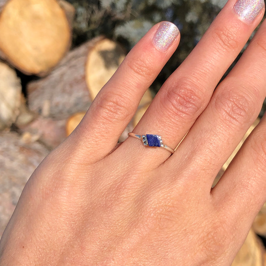 Dainty Lapis Ring