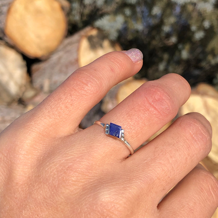 Dainty Lapis Ring