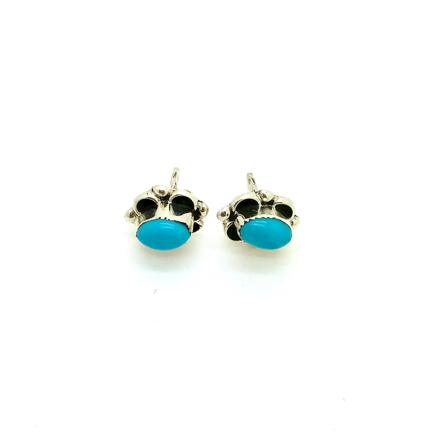 Oval Turquoise Studs