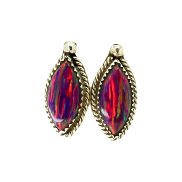 Fuchsia Opal Earrings